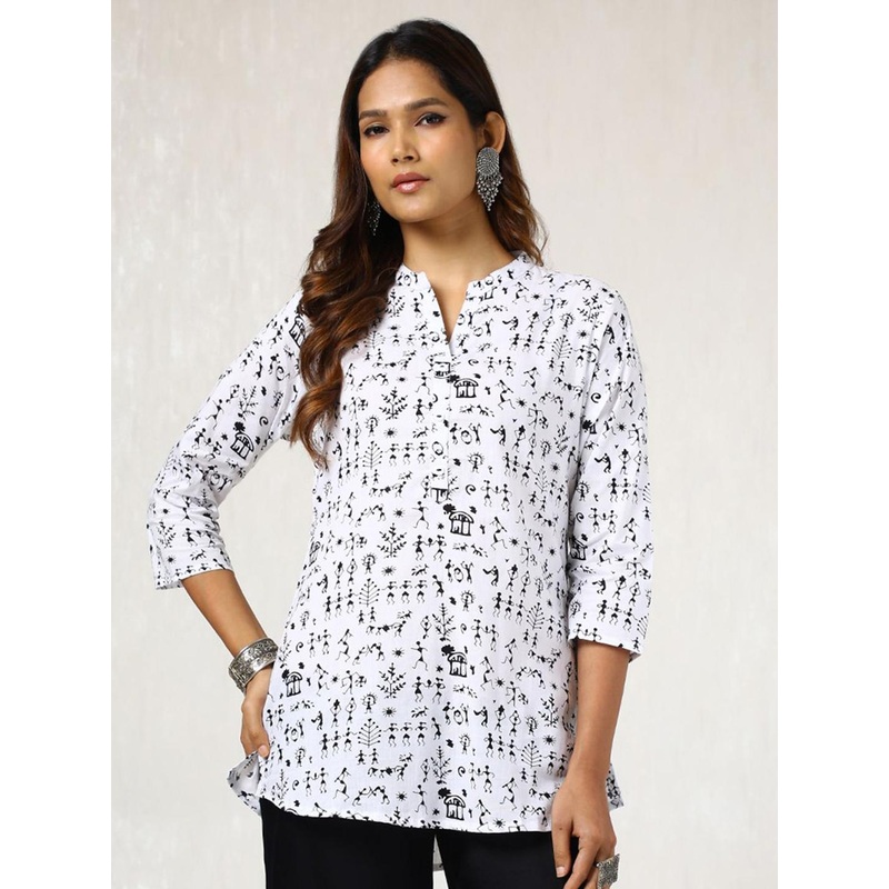 Soch Women Mandarin Collar Printed Tunic
