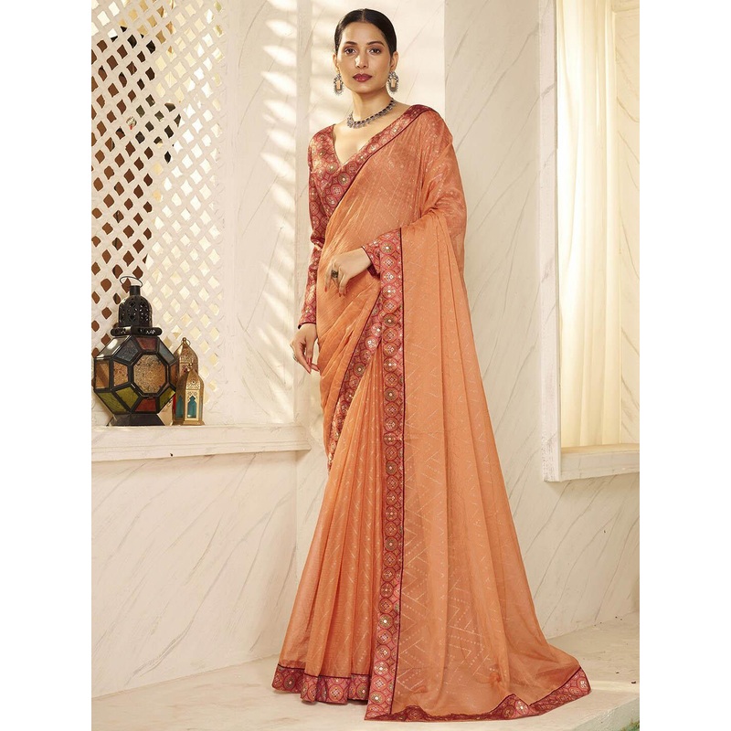 Anouk Embellished Pure Chiffon Saree