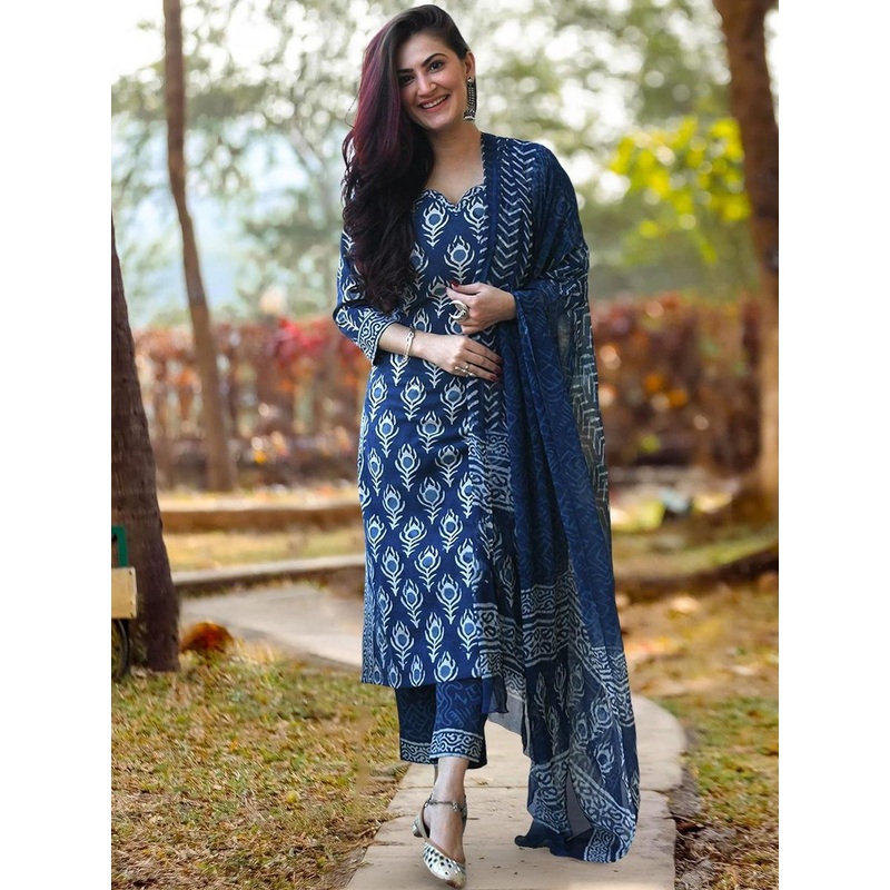 Anouk Rustic Women Ethnic Motifs Printed Regular Kurta Set