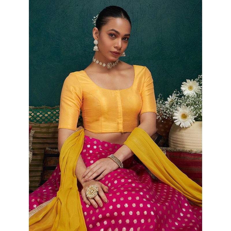 Soch U-Neck Padded Saree Blouse