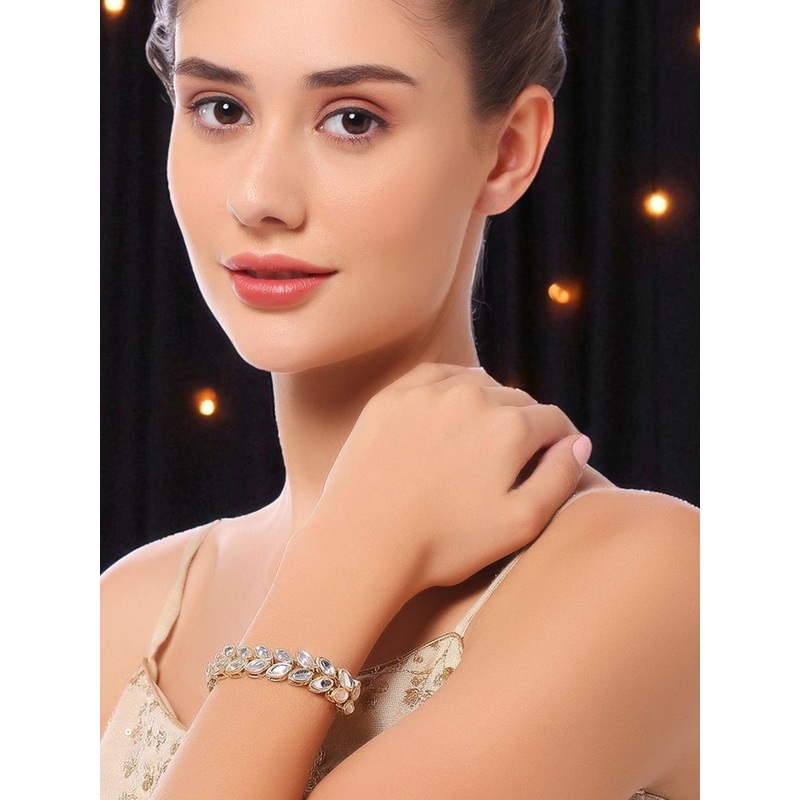 Anouk Women Gold Kundan Bracelet