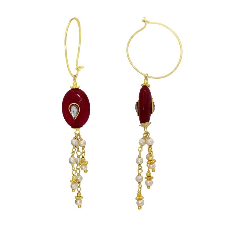Missmister Brass-Plated Brass Earrings