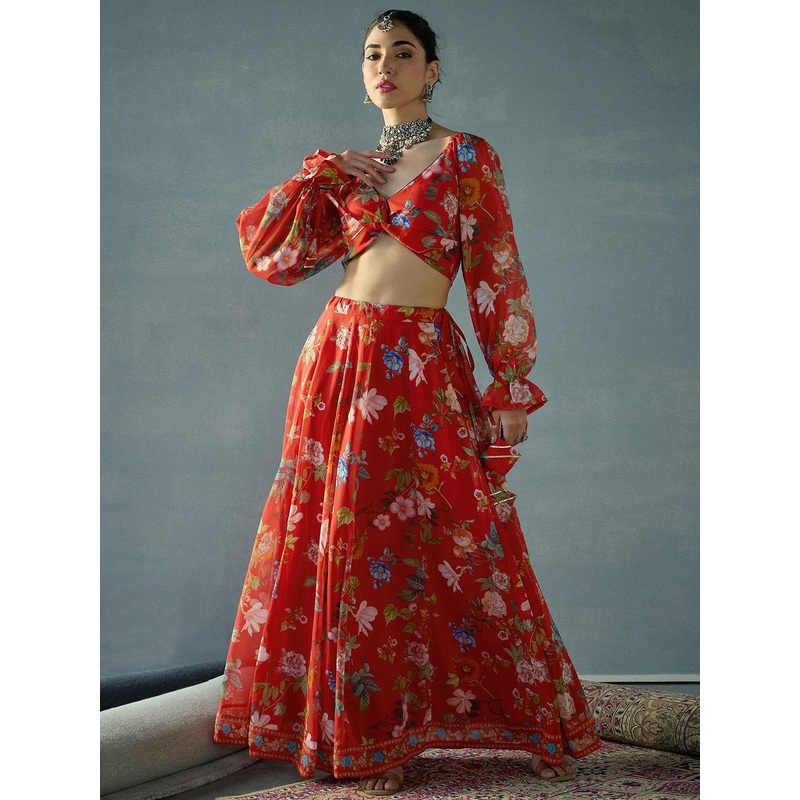 Shae by SASSAFRAS Printed Ready to Wear Lehenga &