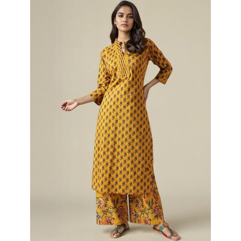 SZN Women Printed Pure Cotton Kurta Sets