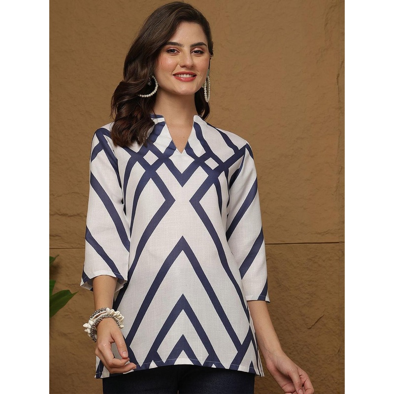 Anouk Rustic Women Ethnic Motifs Three-Quarter Sleeves  Kurtis