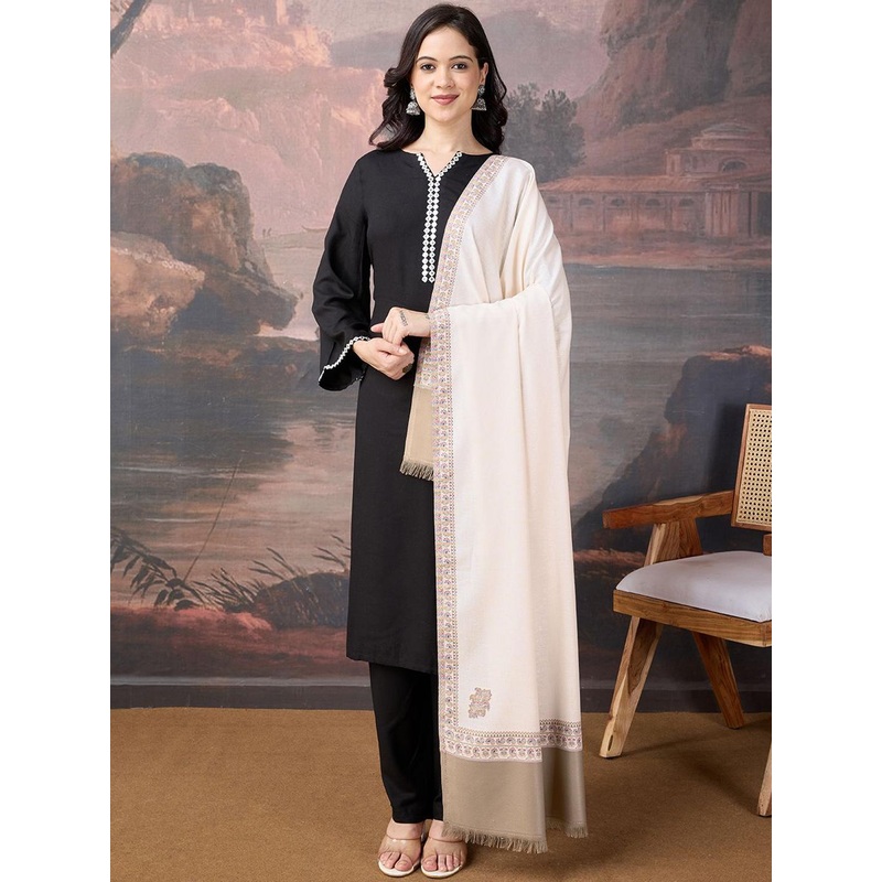 House of Pataudi Women Ethnic Woven Design Shawl