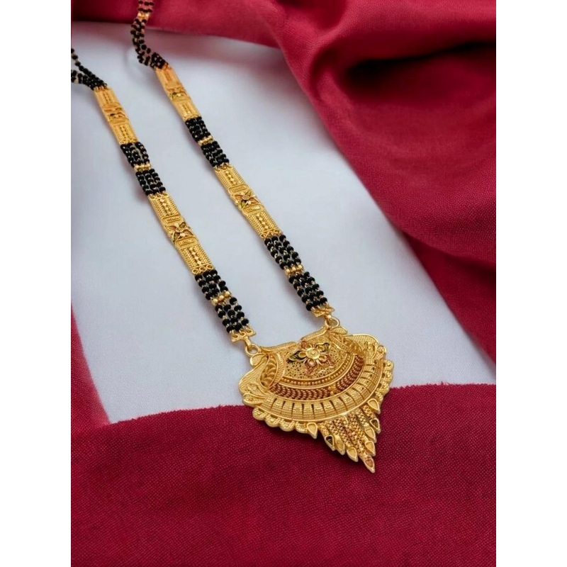 Gold-Plated Triple Layered Chain Mangalsutra