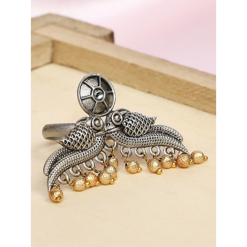 Sangria Peacock Design Tribal \u002F Afghan Theme Finger Ring