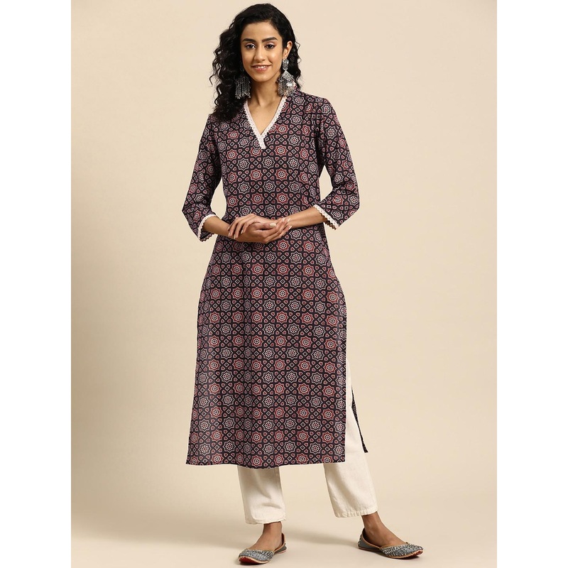anayna Women Ethnic Motifs Printed Kurta