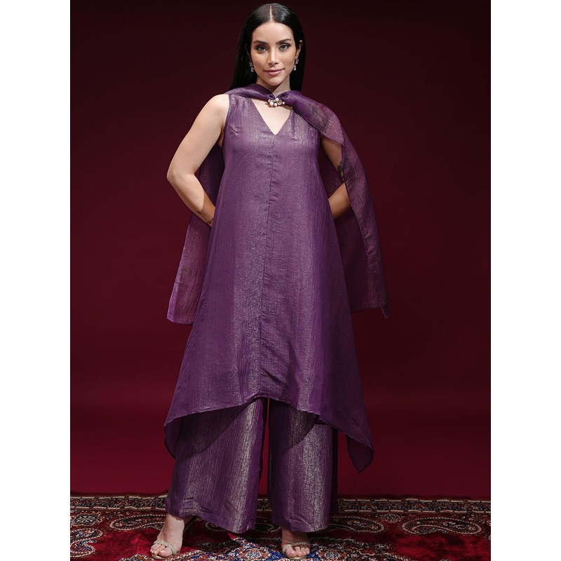 Vishudh Women Regular Kurta with Palazzos & With Dupatta