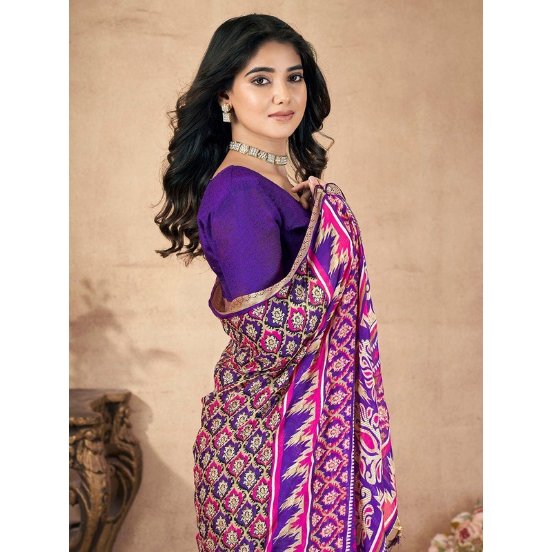 all about you Floral Printed Pure Chiffon Saree