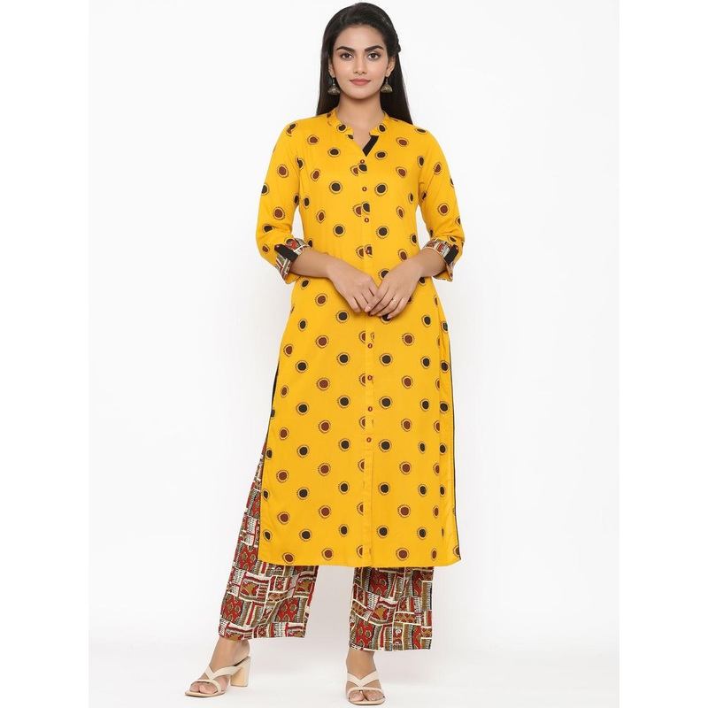 Anouk Women Printed Regular Liva Kurta with Palazzos