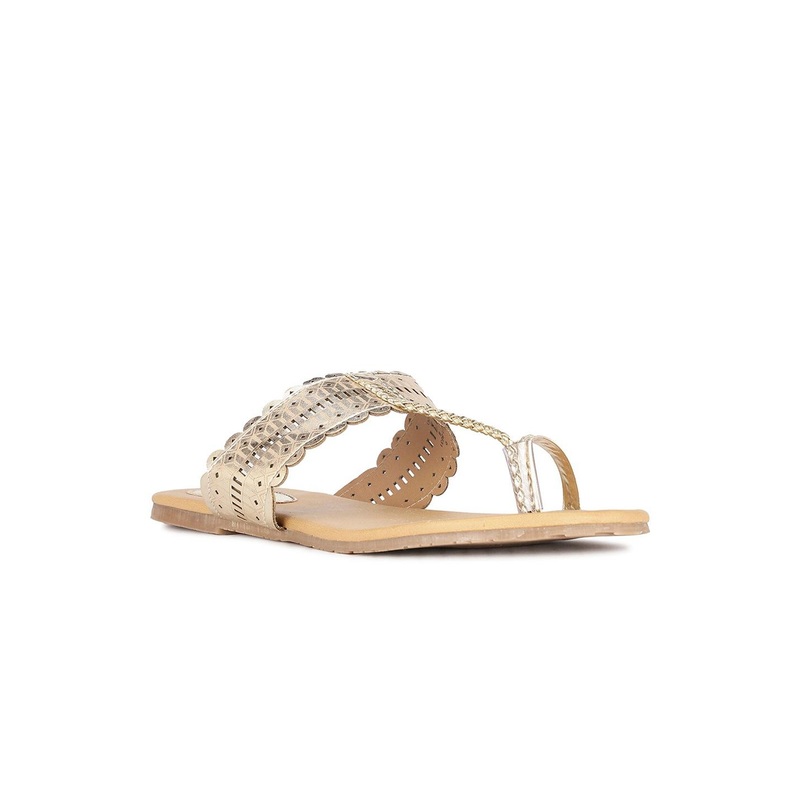 Bata Laser Cut One Toe Flats