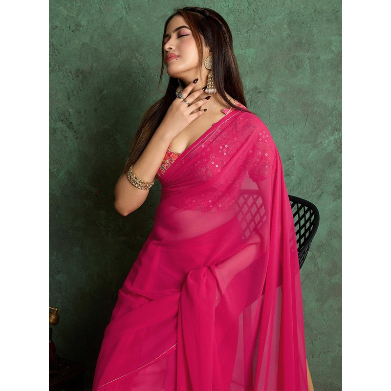 all about you Sequinned Embellished Saree