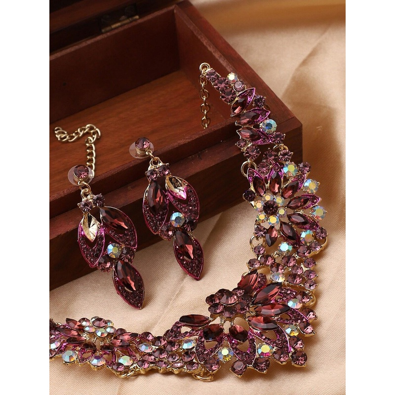 SOHI Gold-Plated Stones-Studded Jewellery Set