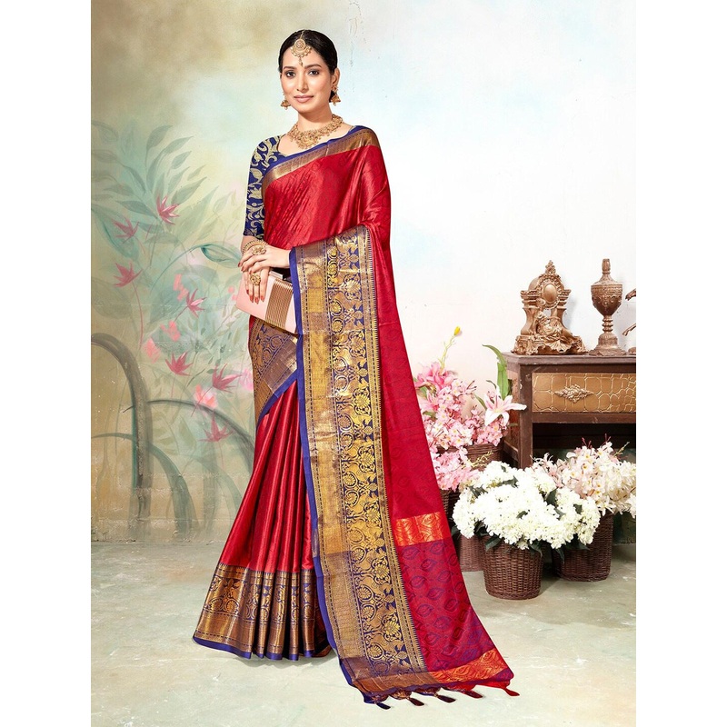 Anouk Rustic Ethnic Motif Art Silk Saree