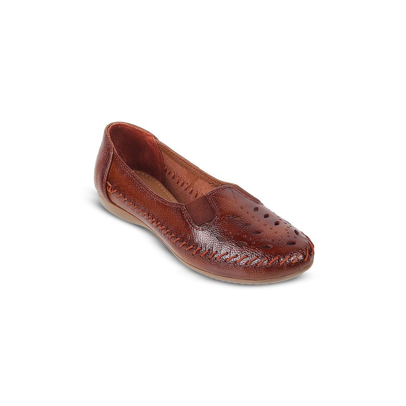 WALKWAY by Metro Women Textured Leather Loafers