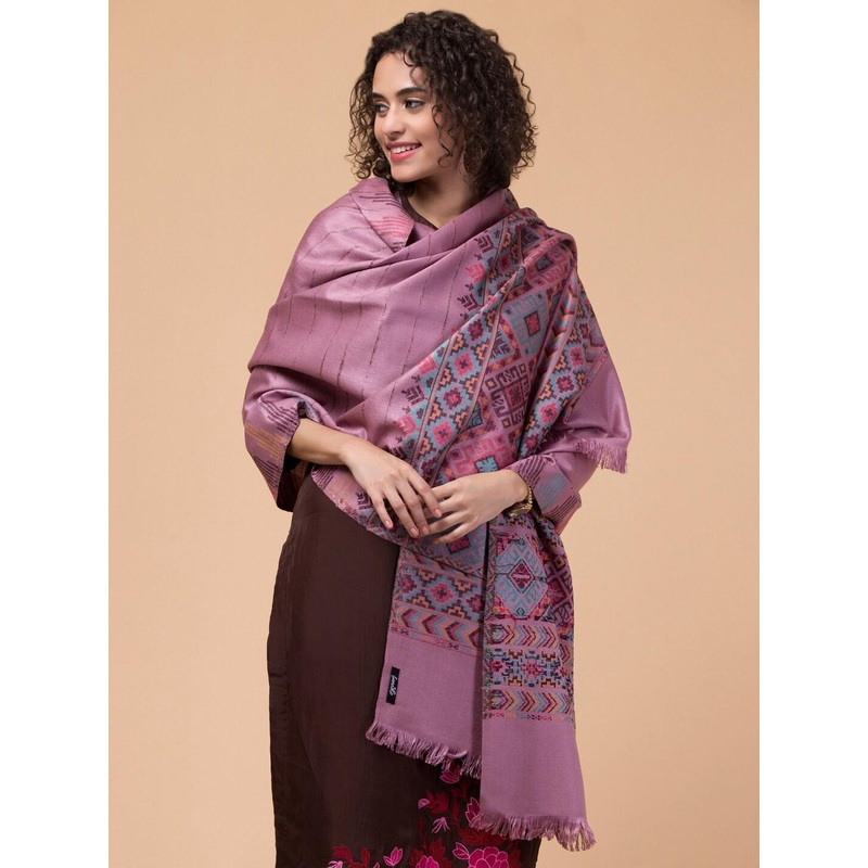 Tweedle Geometric Printed Shawl