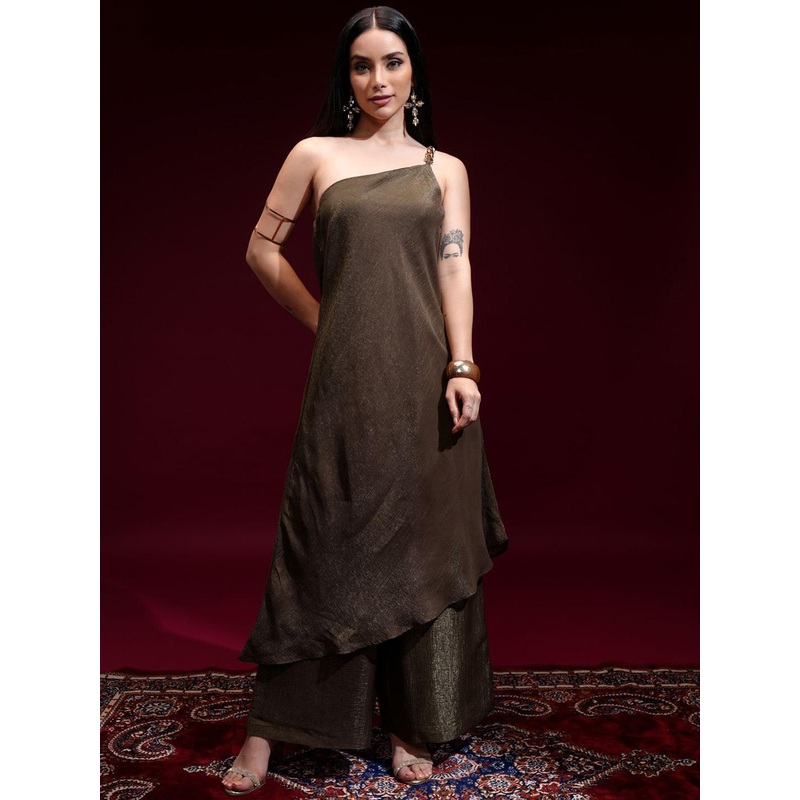 Vishudh Women Printed Regular Kurta with Trousers