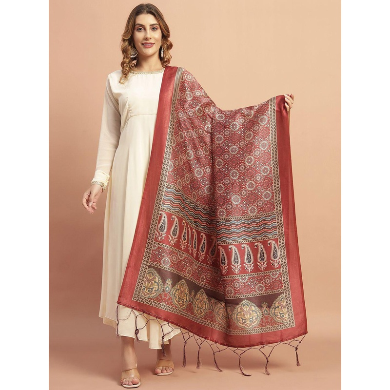 AKSHADEEP Ethnic Motifs Printed Dupatta