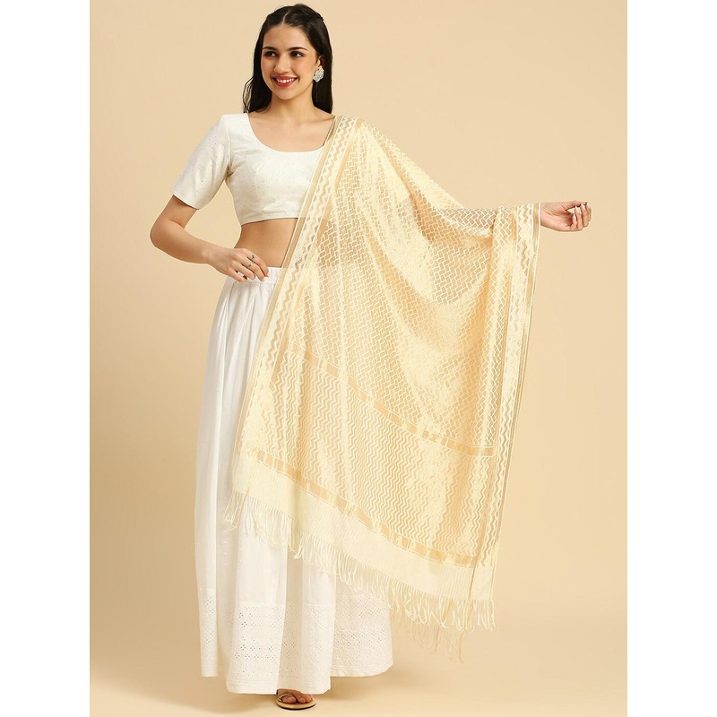 Dupatta Bazaar Woven Design Zari Dupatta