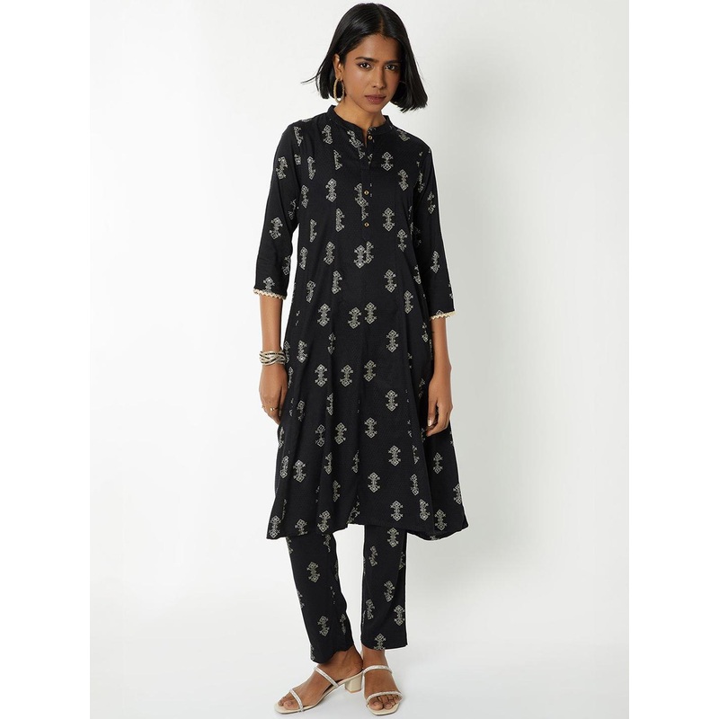 max Women Ethnic Motifs Printed Regular Kurta with Trousers