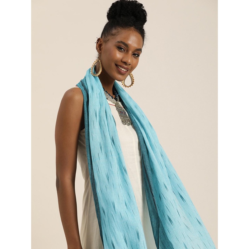 Taavi Woven Design Ikat Dupatta