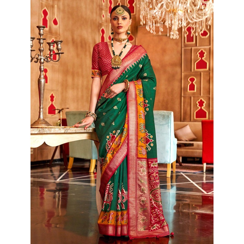 Anouk Woven Design Zari Patola Saree
