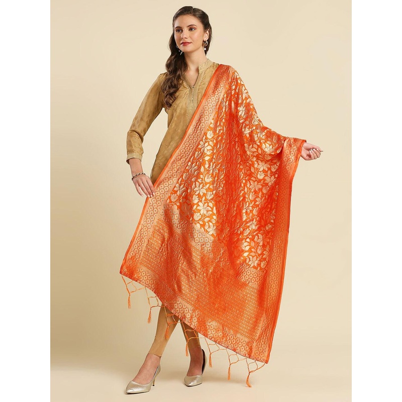 Dupatta Bazaar Floral Woven Design Dupatta