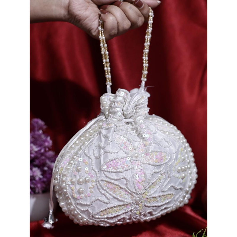 SKIMMER Embroidered Potli Clutch