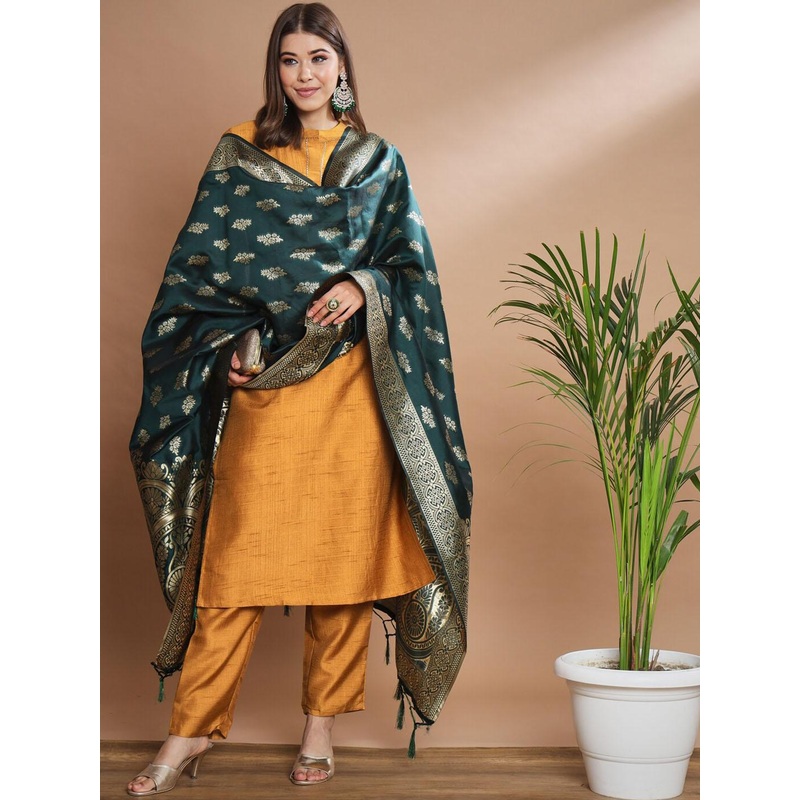 VredeVogel Regular Gotta Patti Kurta with Trousers & Dupatta
