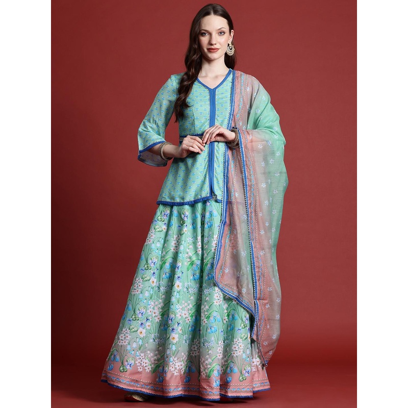 Anouk Ready to Wear Printed Fusion Lehenga Choli