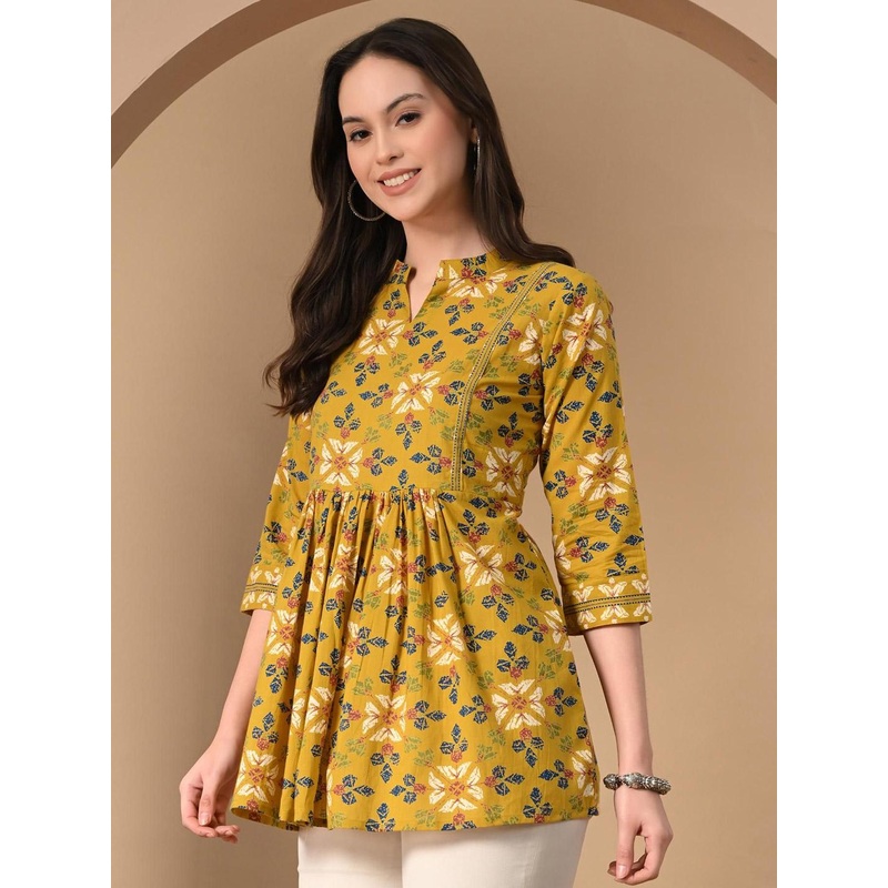 Anouk Rustic Women Floral Printed Cotton Peplum Top
