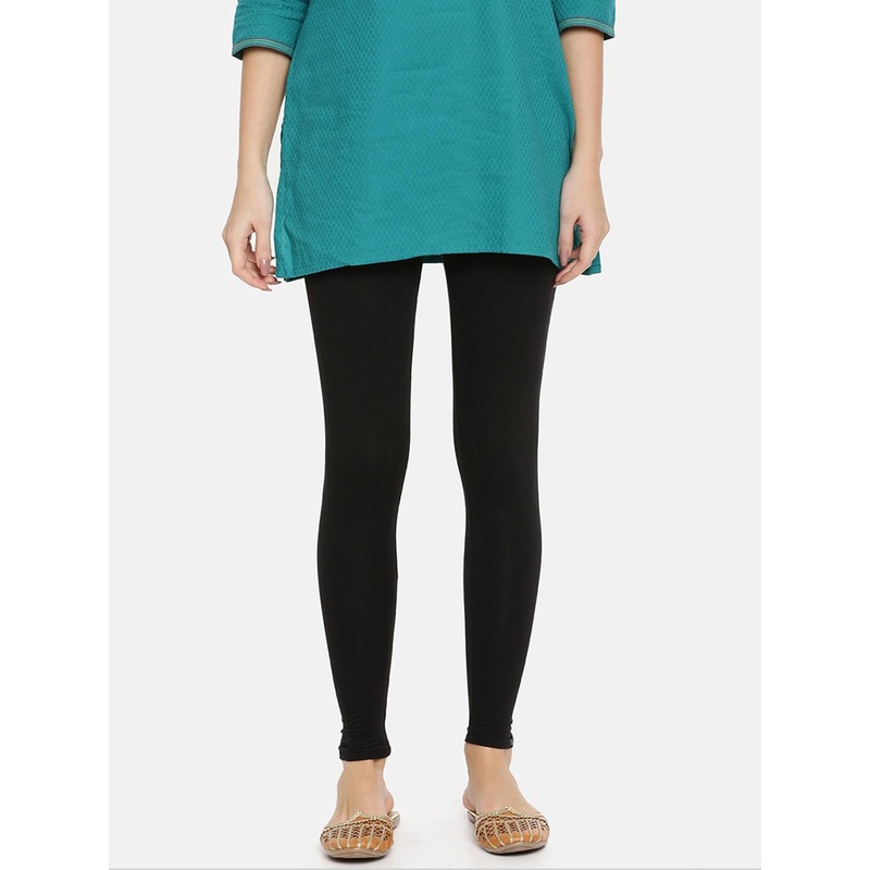 TWIN BIRDS Women Black Solid Ankle-Length Leggings