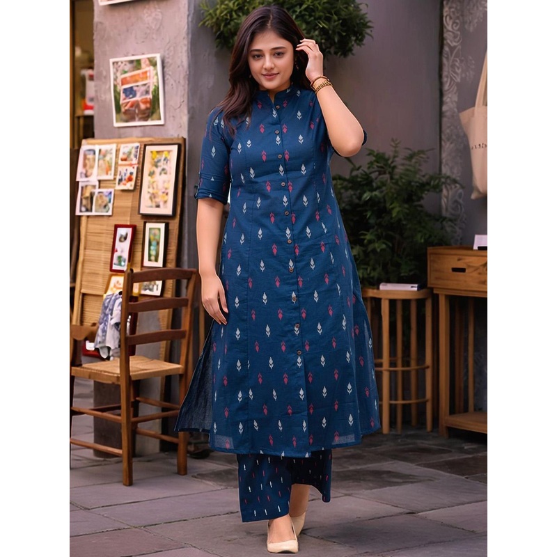 Aaghnya Women Ethnic Motifs Printed Kurta with Trousers