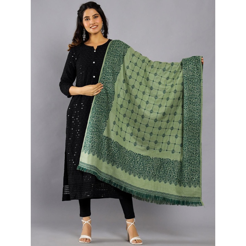 HANDICRAFT PALACE Woven Design Jamawar Shawl