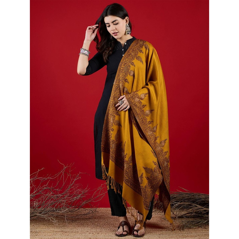 SAHASIKA Paisley Woven Design Shawl