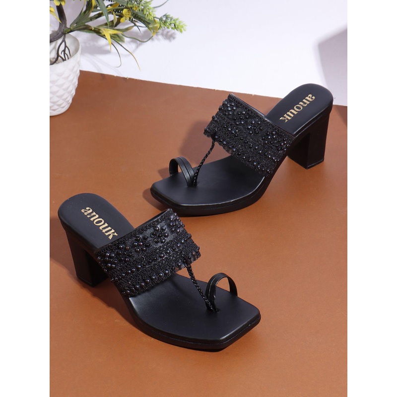 Anouk Women Embellished Block Heel Sandals