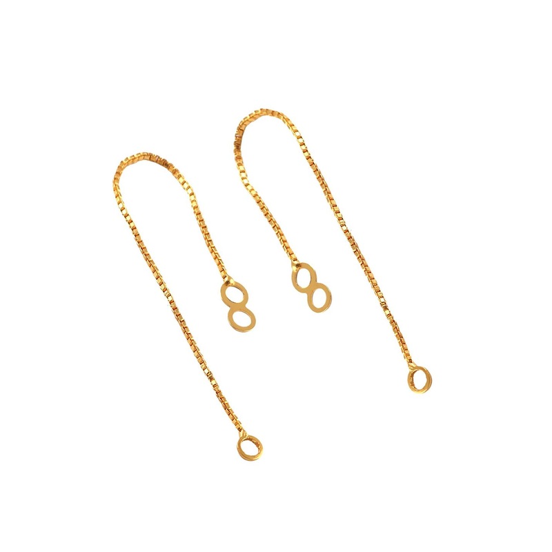 Jewar Mandi Gold-Toned Classic Ear Cuff Earrings