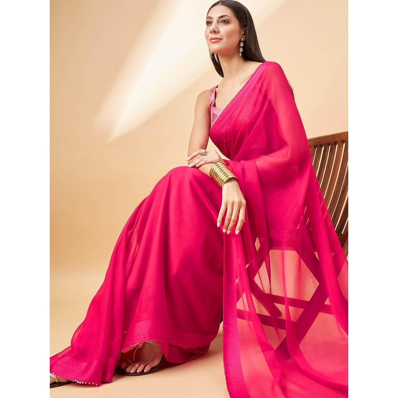 all about you Pure Chiffon Saree