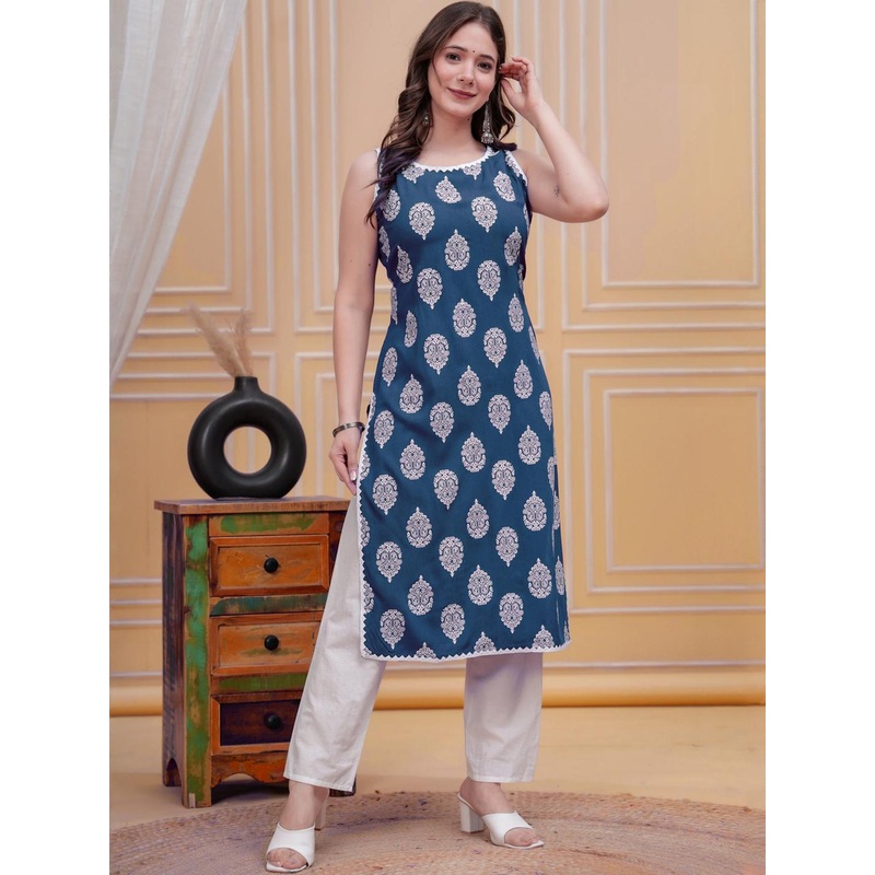 Anushansa Floral Printed Kurti