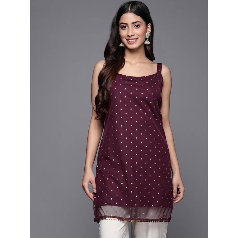 Ahalyaa Polka Dot Printed Kurti