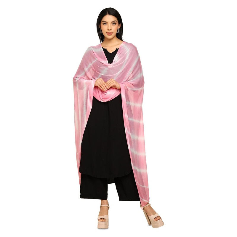 URBAN KANYA Leheriya Dyed Cotton Dupatta