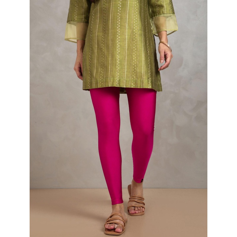 TWIN BIRDS Shimmer Ankle-Length Leggings