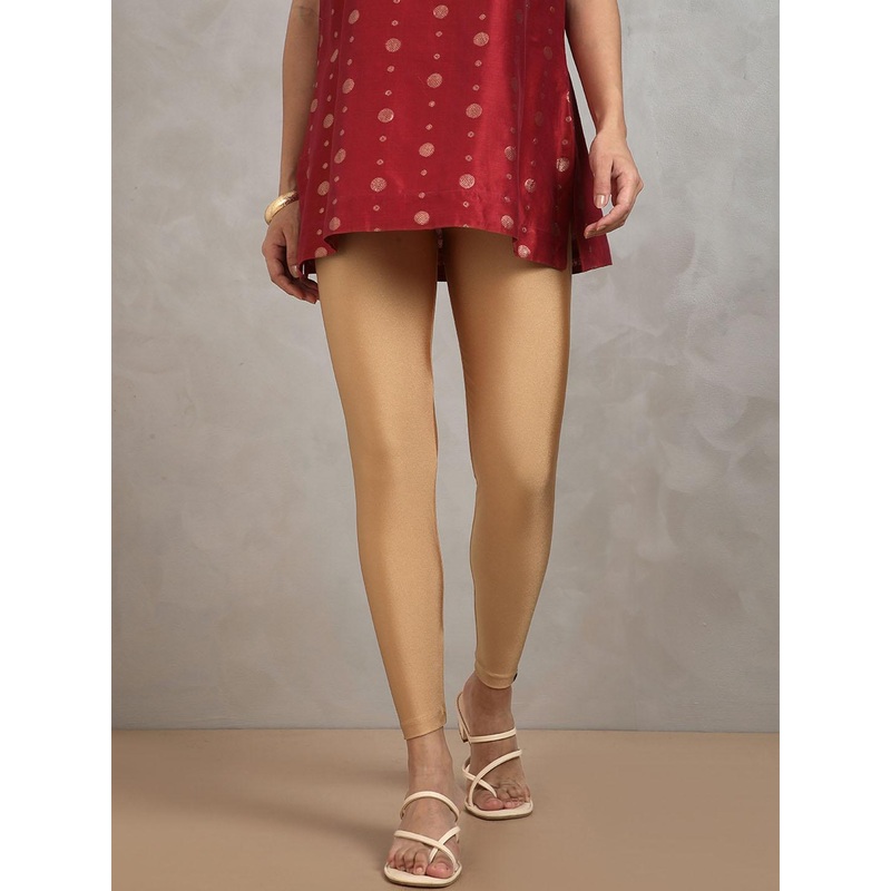 TWIN BIRDS Women Ankle-Length Shimmer Leggings