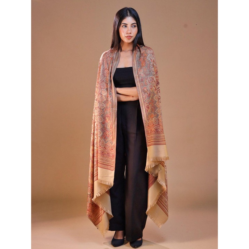 SWI Stylish Ethnic Motifs Woven Design Jamawar Shawl