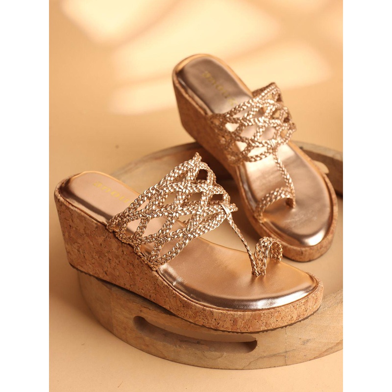 Anouk Ethnic Embellished Wedge Heel Sandals