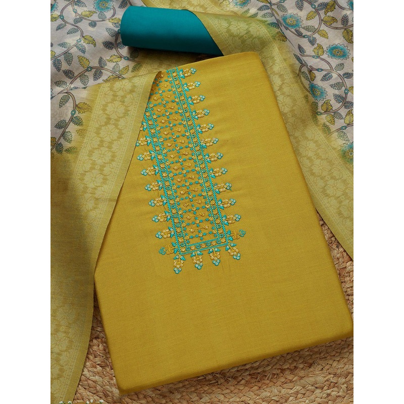 Soch Floral Embroidered Sequinned Unstitched Dress Material