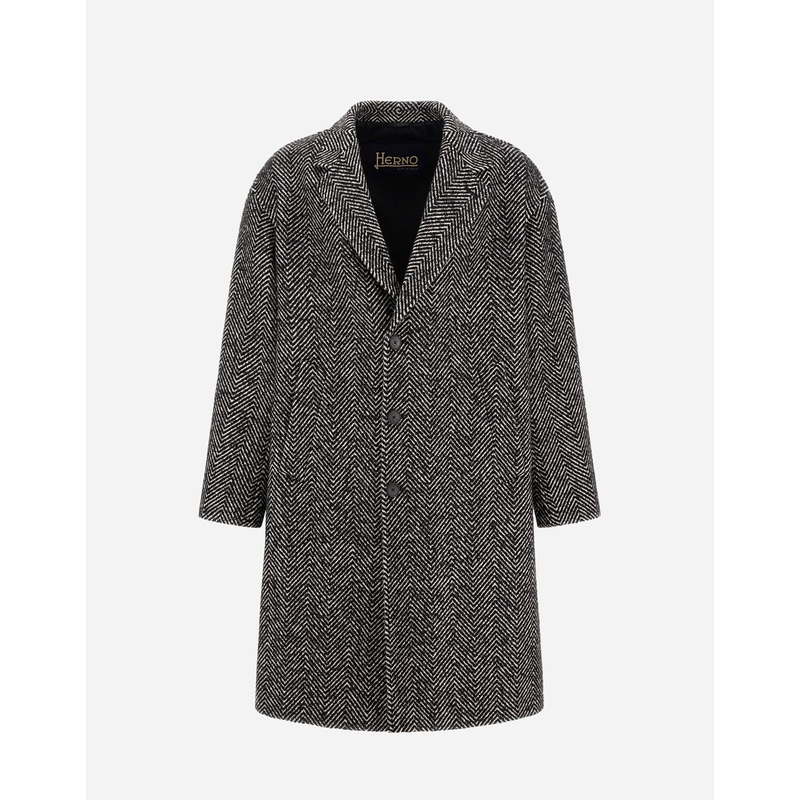 Coats & Trench Coats COAT IN HERRINGBONE R-WOOL