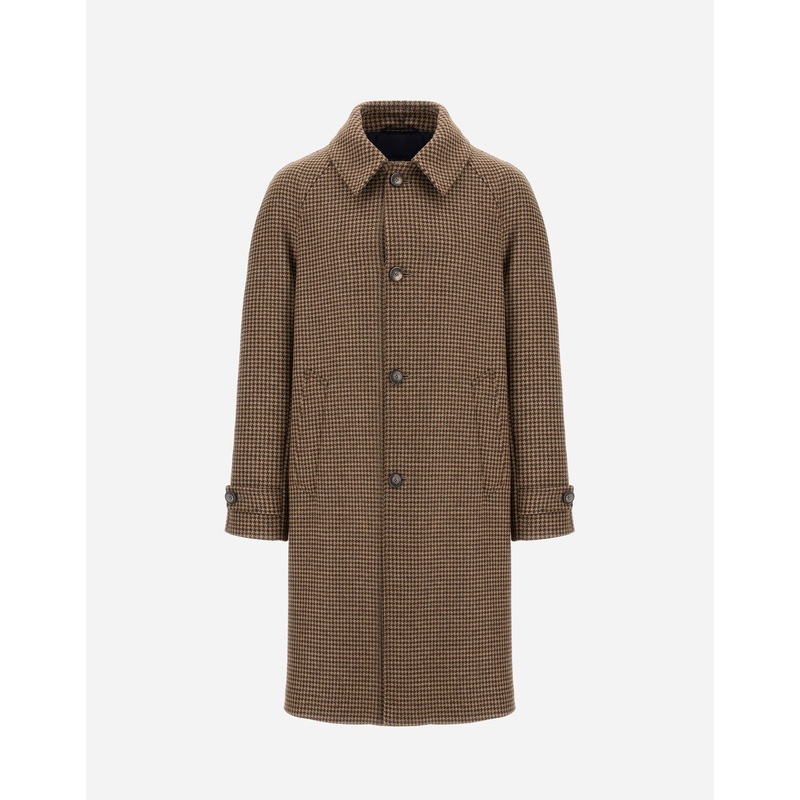 Coats & Trench Coats COAT IN HOUNDSTOOTH MELTON